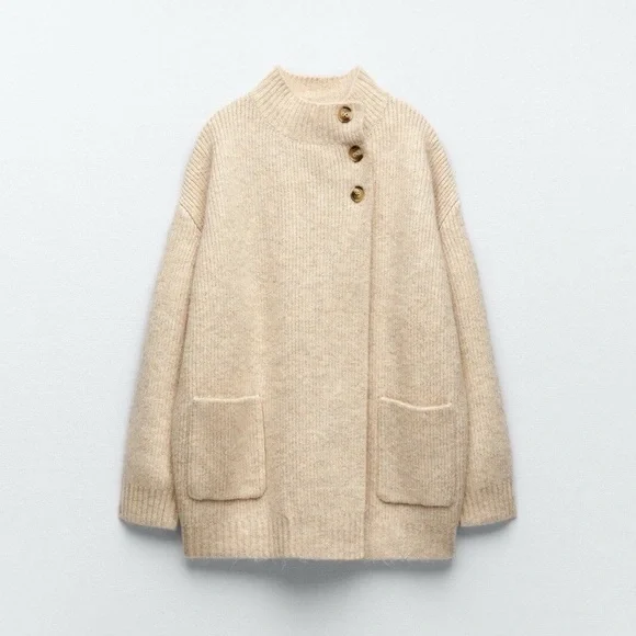 ZARA Buttoned Knit Cardigan - Picture 4 of 7